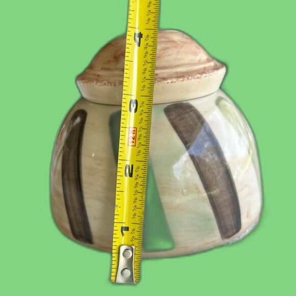 VTG Oneida Stoneware Cream Sugar Set Teramo Stripes 1999 Excellent Condition - Picture 4 of 8